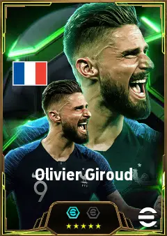 Olivier Giroud eFootball 2026 player card, 84 OVR CF