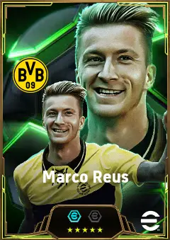 Marco Reus eFootball 2026 player card, 85 OVR LMF