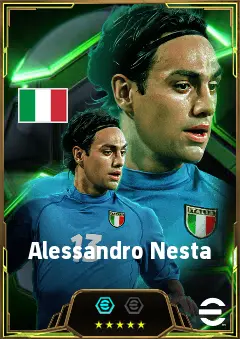 Alessandro Nesta eFootball 2026 player card, 86 OVR CB