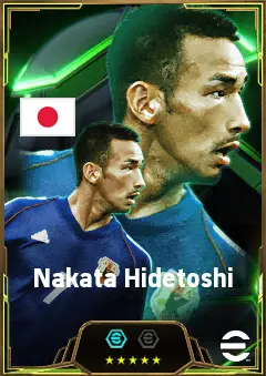 Nakata Hidetoshi eFootball 2026 player card, 84 OVR AMF