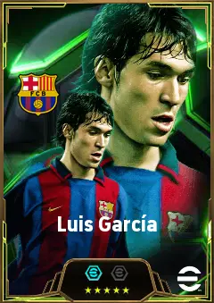 Luis García eFootball 2026 player card, 82 OVR RWF