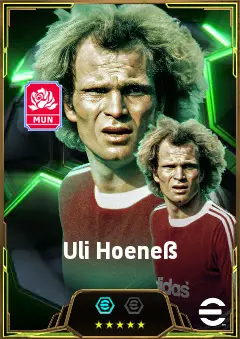Uli Hoeneß eFootball 2026 player card, 85 OVR AMF