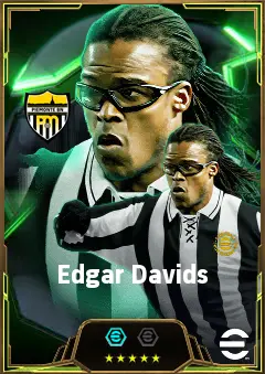 Edgar Davids eFootball 2026 player card, 85 OVR DMF