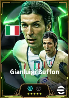 Gianluigi Buffon eFootball 2026 player card, 87 OVR GK