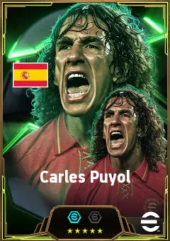 Carles Puyol eFootball 2026 player card, 83 OVR CB