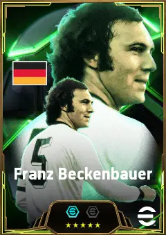 Franz Beckenbauer eFootball 2026 player card, 86 OVR DMF