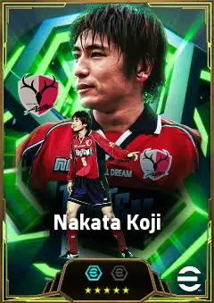 Nakata Koji eFootball 2026 player card, 83 OVR DMF