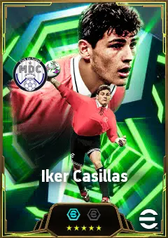 Iker Casillas eFootball 2026 player card, 86 OVR GK