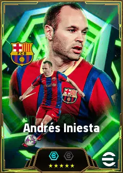 Andrés Iniesta eFootball 2026 player card, 87 OVR CMF