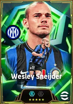 Wesley Sneijder eFootball 2026 player card, 85 OVR AMF