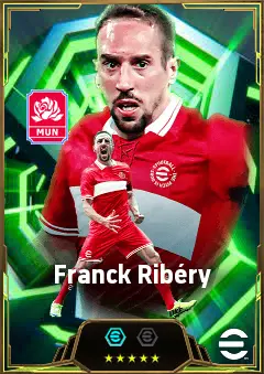Franck Ribéry eFootball 2026 player card, 87 OVR LWF