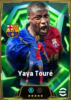 Yaya Touré eFootball 2026 player card, 86 OVR DMF