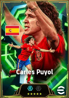 Carles Puyol eFootball 2026 player card, 87 OVR CB