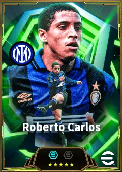 Roberto Carlos eFootball 2026 player card, 86 OVR LB