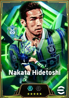 Nakata Hidetoshi eFootball 2026 player card, 82 OVR AMF