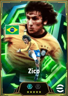 Zico eFootball 2026 player card, 87 OVR AMF