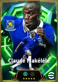 Claude Makélélé eFootball 2026 player card, 86 OVR DMF