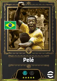 Pelé eFootball 2026 player card, 88 OVR CF