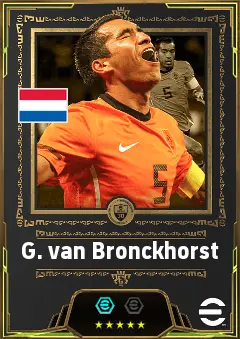 G. van Bronckhorst eFootball 2026 player card, 84 OVR LB