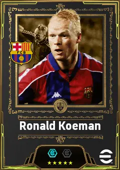 Ronald Koeman eFootball 2026 player card, 86 OVR CB