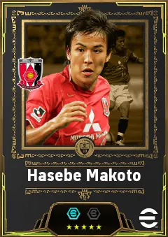 Hasebe Makoto eFootball 2026 player card, 83 OVR DMF