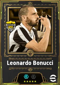Leonardo Bonucci eFootball 2026 player card, 86 OVR CB