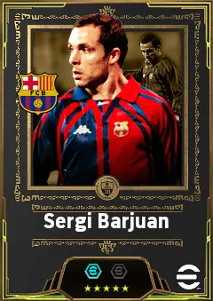 Sergi Barjuan eFootball 2026 player card, 85 OVR LB
