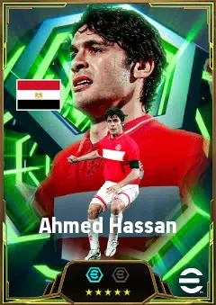 Ahmed Hassan eFootball 2026 player card, 82 OVR AMF
