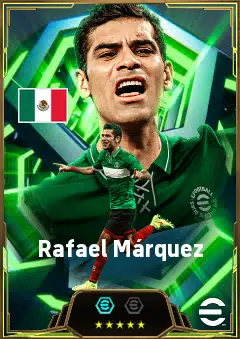 Rafael Márquez eFootball 2026 player card, 82 OVR CB