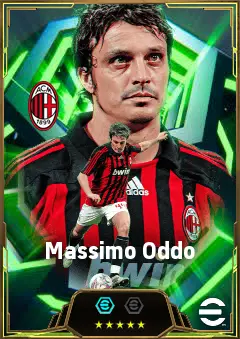 Massimo Oddo eFootball 2026 player card, 85 OVR RB