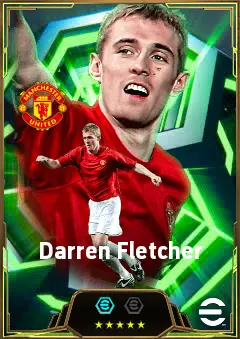 Darren Fletcher eFootball 2026 player card, 85 OVR DMF