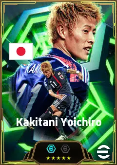 Kakitani Yoichiro eFootball 2026 player card, 82 OVR CF