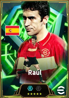 Raúl eFootball 2026 player card, 86 OVR CF