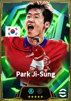 Park Ji-Sung eFootball 2026 player card, 82 OVR LMF