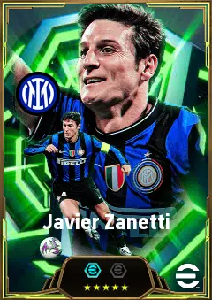 Javier Zanetti eFootball 2026 player card, 86 OVR LB