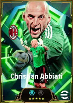 Christian Abbiati eFootball 2026 player card, 85 OVR GK