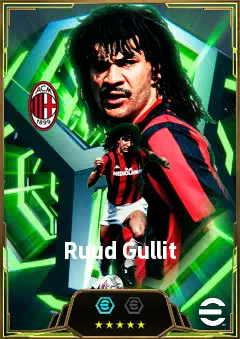 Ruud Gullit eFootball 2026 player card, 87 OVR AMF