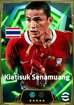 Kiatisuk Senamuang eFootball 2026 player card, 82 OVR CF