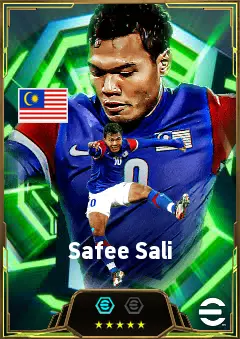 Safee Sali eFootball 2026 player card, 82 OVR CF