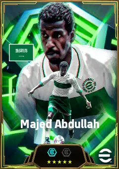 Majed Abdullah eFootball 2026 player card, 82 OVR CF