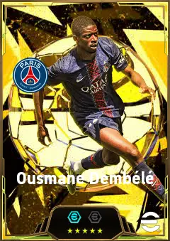Ousmane Dembélé eFootball 2026 player card, 87 OVR CF