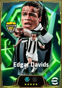 Edgar Davids eFootball 2026 player card, 86 OVR DMF