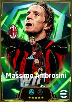 Massimo Ambrosini eFootball 2026 player card, 85 OVR DMF