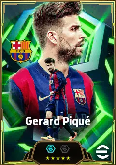 Gerard Piqué eFootball 2026 player card, 86 OVR CB