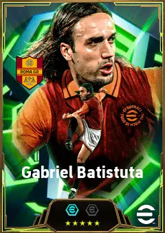 Gabriel Batistuta eFootball 2026 player card, 86 OVR CF