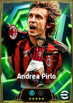 Andrea Pirlo eFootball 2026 player card, 87 OVR DMF