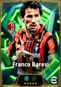 Franco Baresi eFootball 2026 player card, 87 OVR CB