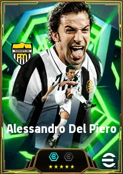 Alessandro Del Piero eFootball 2026 player card, 87 OVR CF