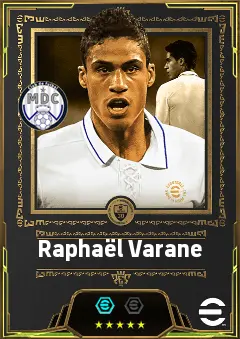 Raphaël Varane eFootball 2026 player card, 86 OVR CB