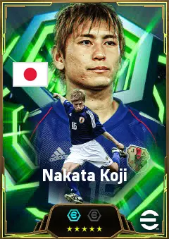 Nakata Koji eFootball 2026 player card, 83 OVR CB